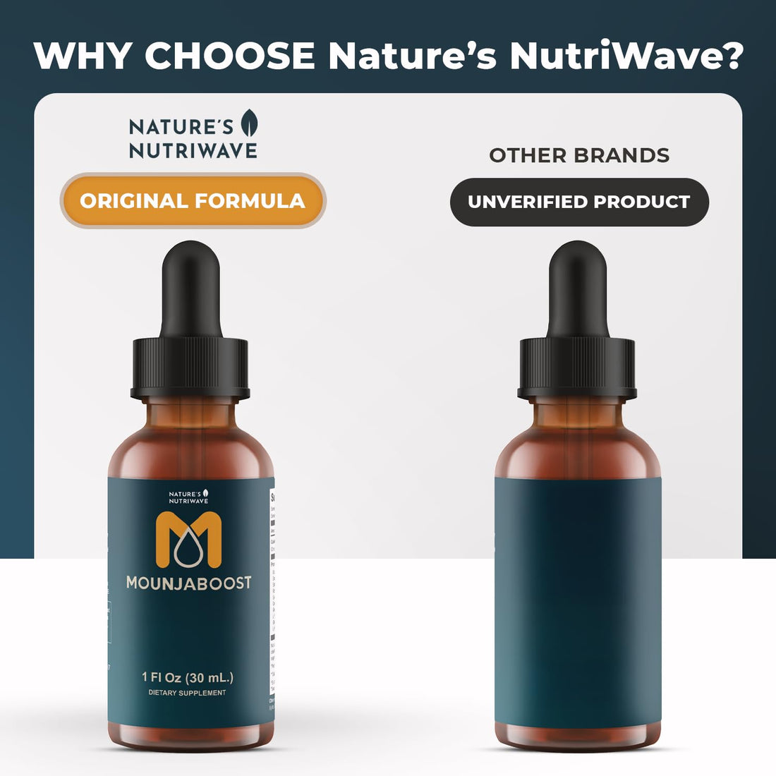 Mounjaboost – Natural Herbal & Plant-Based Supplement with 6 Exotic Nutrients & Botanicals – Made in USA, GMP-Certified, Non-GMO, Easy-to-Take – 30 mL, 1 Month Supply Nature’s NutriWave Au supplements