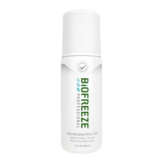 Biofreeze Professional Colorless Pain Relief Roll On, Knee & Simple Backache Relief, Arthritis Pain Reliever, Neck Pain Relief, Cooling Joint Pain Relief, Roll-On Menthol Gel 3 Fl Oz BiofreezeAU supplements