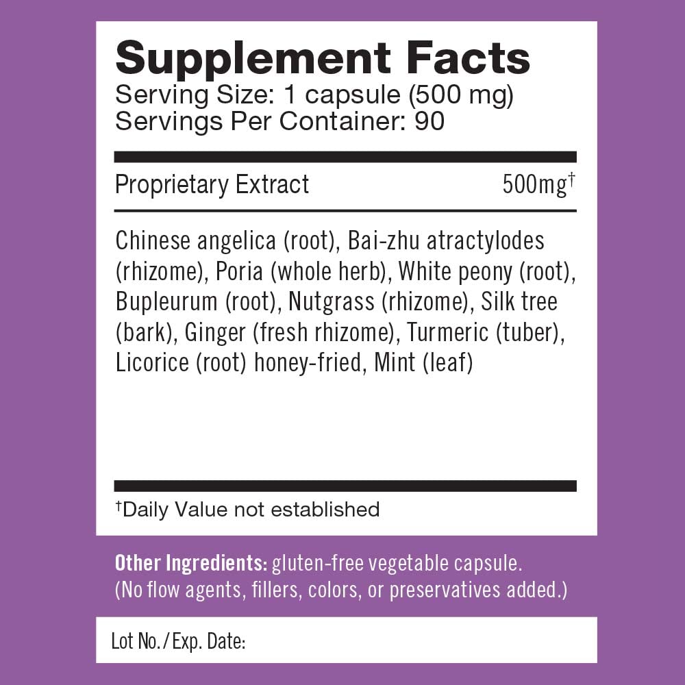 Herbalogic - Decompress MX Herb Capsules - Maximum Stress & Tension Relief - Reduces Anger & Moodiness, Positive Mood Support - Based on the Traditional Chinese Formula Xiao Yao San - 90 Cap Count Herbalogic Au supplements