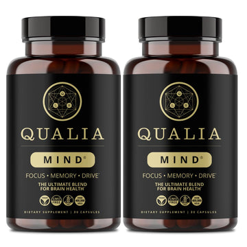 Qualia Mind — Beat Brain Fog | Doctor-Formulated Premium Brain Nourishment | Fuel Focus, Drive & Energy | 32 Ingredients Including Lion’s Mane, Cognizin™️, Ginkgo & More| 2 Week Supply* QUALIA LIFE SCIENCES Au supplements