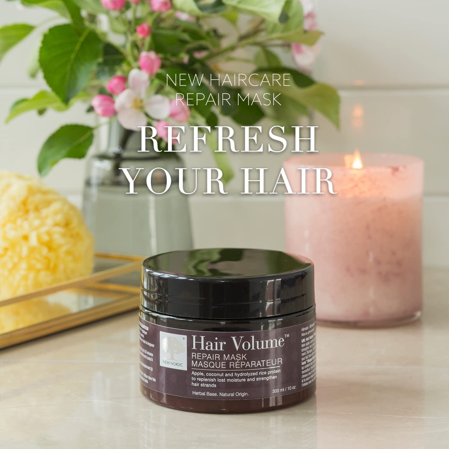 NEW NORDIC Hair Volume Repair Mask for Dry Damaged Hair & Natural Growth, Rebuild Moisture Balance, Volumize & Strengthen, 10 oz NEW NORDIC Au supplements