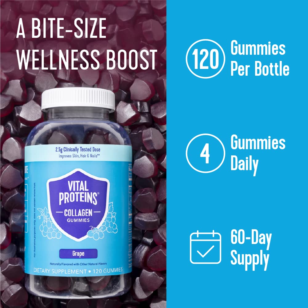 Vital Proteins Collagen Gummies, 2.5g of Clinically-Tested Collagen for Hair, Skin, Nails Vital Proteins Au supplements