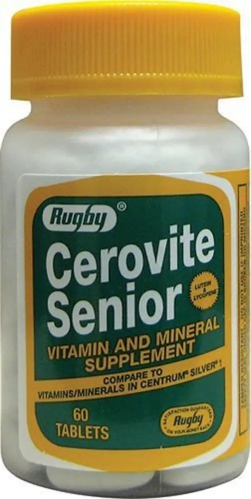 Rugby Cerovite Senior 60 CT (3 Pack) RUGBY LABORATORIESUS supplements