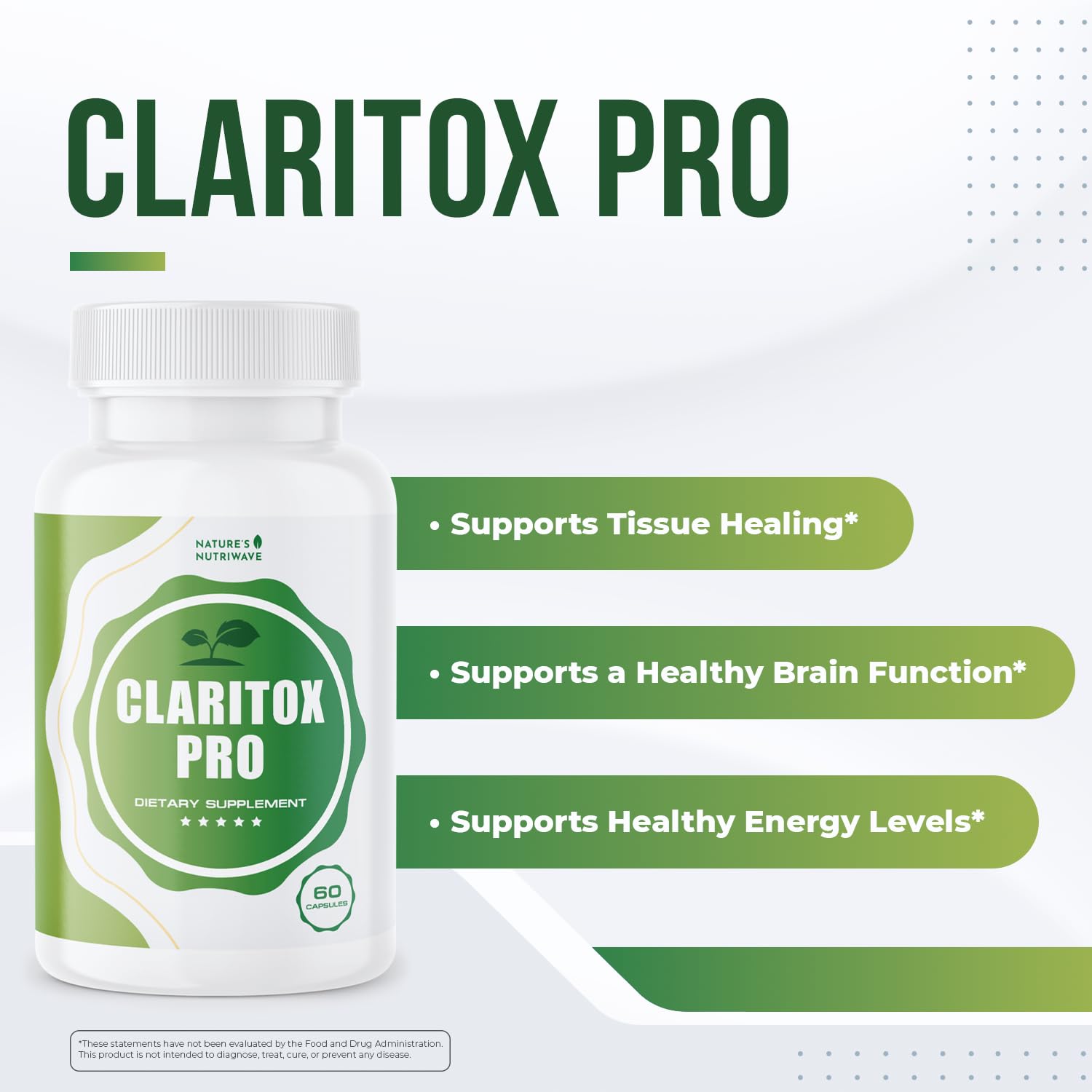 Claritox – Daily Wellness Supplement with Zinc, Chromium, Alpha Lipoic Acid, Green Tea Extract, Resveratrol & Botanical Blend – Non-GMO, Stimulant-Free Formula – 60 Caps, 30 Servings, 1 Month Supply Nature’s NutriWave Au supplements