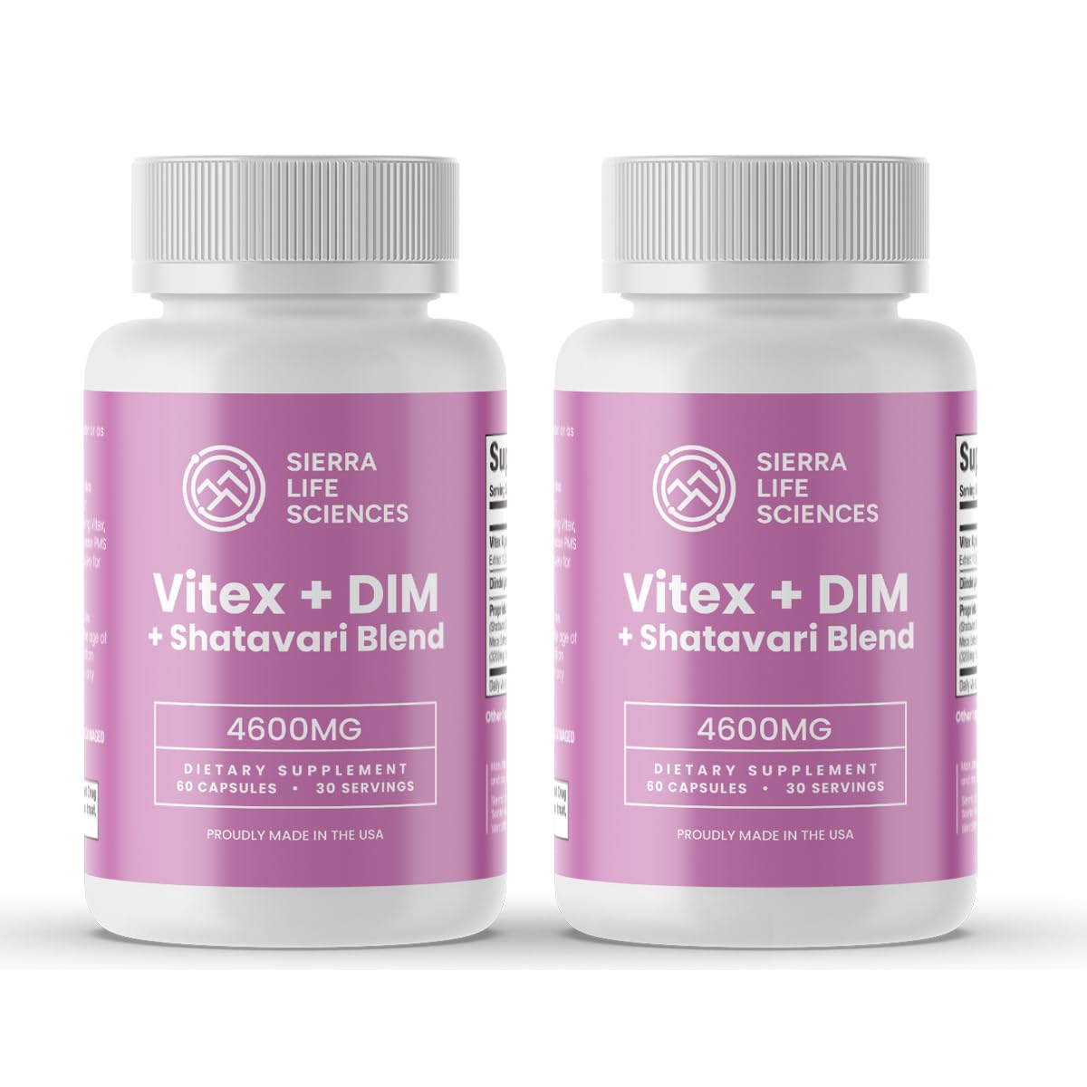 SIERRA LIFE SCIENCES Hormonal Balance Blend for Women – Vitex, DIM, Shatavari + Adaptogenic Support – Menstrual & Menopause Relief – Vegan, Clean-Label Formula – 4600mg – (Pack of 2) SIERRA LIFE SCIENCES Au supplements