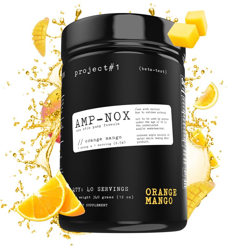 Project #1 AMP-NOX: Pre & Post Workout Powder to Boost Focus & Pump | Energizing Project #1 Au supplements