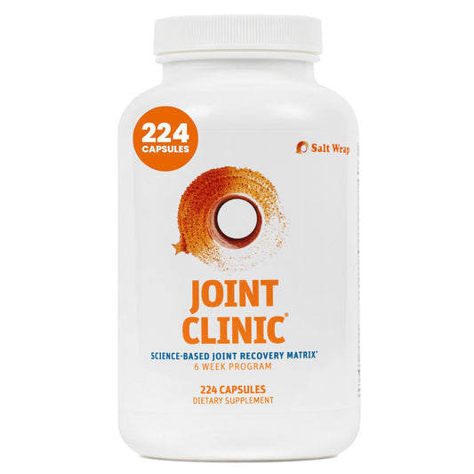 SaltWrap Joint Clinic - Multivitamin for Joint Health and Recovery - with Type II Collagen, C3 Turmeric, Cissus, and Hyaluronic Acid - 224 Capsules SaltWrapUS supplements