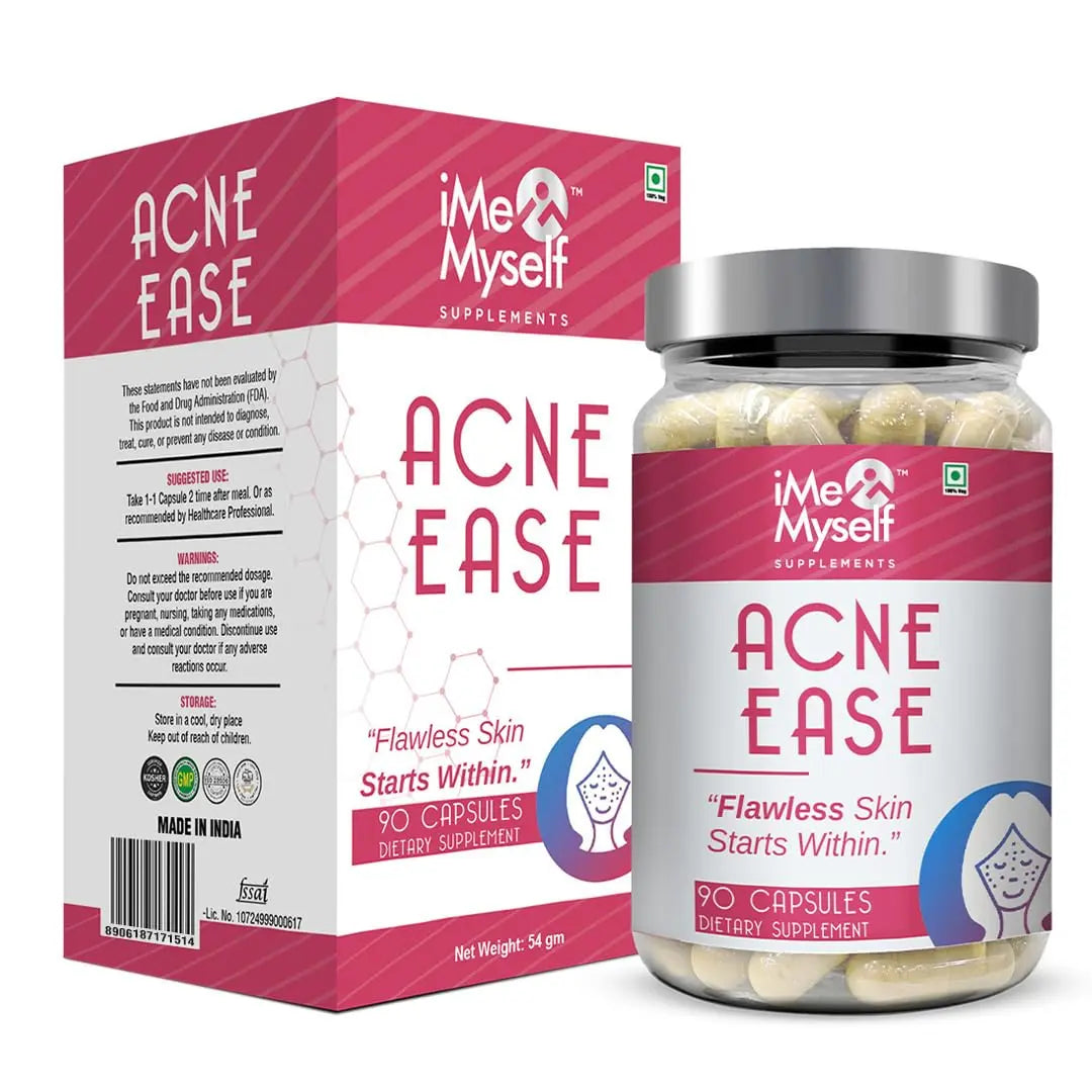 iMeMyself Clear Skin Support | 90 Capsules – with Zinc, Vitamin A, Niacinamide, Berberine, Glutathione, Neem, Probiotics, Green Tea & Herbal Extracts iMeMyself uk supplements