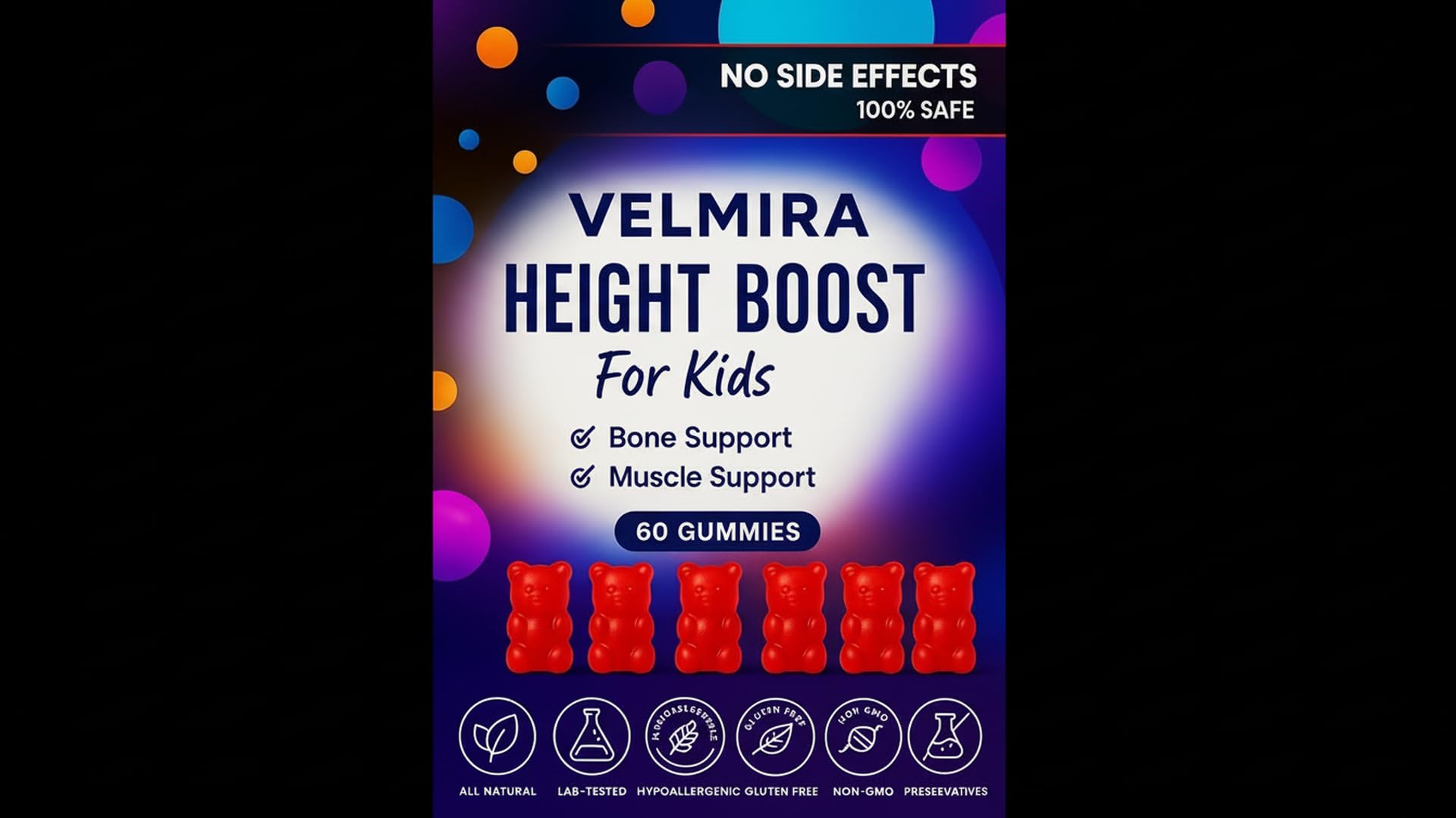 Velmira® Heightener Gummies for Bone Health & Development Support – Essential Vitamins & Minerals, Easy-to-Chew Gummies for Kids, Teens & Adults (Ages 5+) Velmira Au supplements