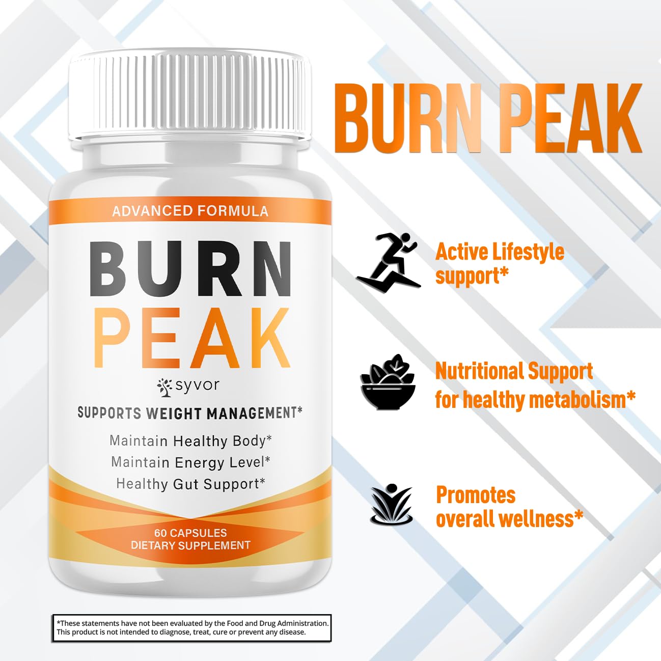 (2 Pack) Burn Peak Capsules, Official Burnpeak Pink Salt Pills with All Natural Ingredients, Advanced BurnPeak Health Supplement with Premium Vitamins for Active Lifestyle Support (120 Capsules) Syvor Au supplements