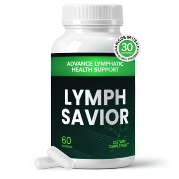 Lymph Savior - Plant-Based Lymphatic Support Supplement with Red Clover, Horse Chestnut & Burdock Root for Fluid Balance & Daily Wellness - Non-GMO, Made in USA - 30-Day Supply, 1 Bottle Lymph Savior Au supplements