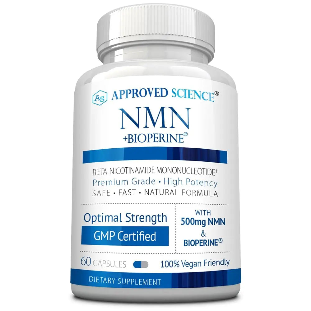 Approved Science NMN - 500mg Stable NMN - Cellular Energy, Healthy Aging - Pack of 1 - Made in USA - Vegan Approved Science uk supplements