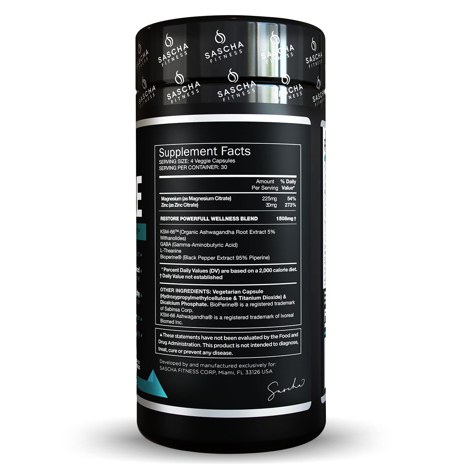 SASCHA FITNESS Cortisol Night Support Pills For Metabolism, Hormonal Support, Inmune System SASCHA FITNESS Au supplements