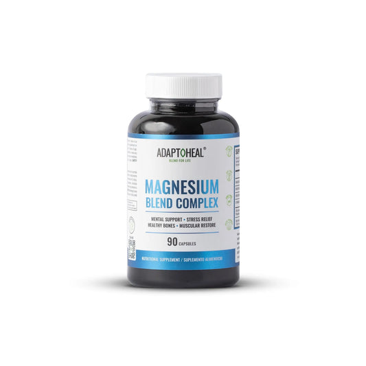 ADAPTOHEAL Magnesium Complex – Glycinate, Malate & Citrate with Vitamin B6, Sleep Support, Stress Relief, Muscle Relaxation, Nervous System Support – 90 Capsules ADAPTOHEALAu supplements