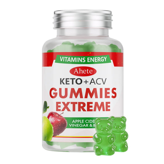 Ahete Keto Apple Cider Vinegar Gummies with Vitamin B6, B12, Folate & Beet Root, Keto ACV Gummies Supports Daily Wellness & Metabolism, Natural Apple Flavor, 60 Gummies (30 Day Supply) AheteAu supplements