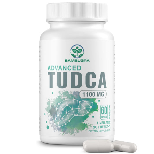 Sambugra TUDCA Liver Supplements 1100mg, 3rd Party Tested Ultra Strength Bile Salt TUDCA Supplement, Liver Support for Detox SambugraUS supplements