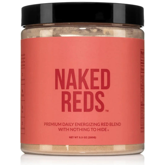 NAKED Reds Superfood Powder - Healthy, Energizing Polyphenol Fruit Powder Mix, No Fillers, No Additives, Vegan, Non-GMO, Gluten Free - 28 Servings NAKEDAU supplements