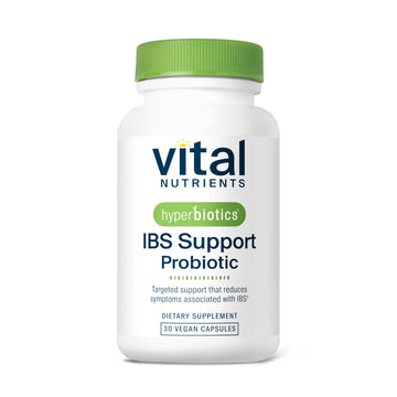 Hyperbiotics Vital Nutrients IBS Probiotic | Reduce Symptoms of IBS* | Clinically Studied Vegan probiotic for IBS Relief from Bloating, Gas, Diarrhea, & Abdominal Discomfort* | 30 Capsules Hyperbiotics Au supplements
