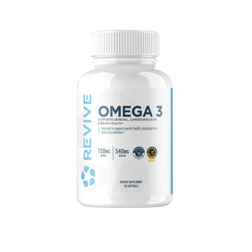 Revive MD Omega 3 Fish Oil Supplements for Men & Women – Softgels with EPA & DHA Fatty Acids for Healthy Skin & Joints, Heart & Brain Support – Vegan-Friendly, Gluten-Free (120 Softgels) Revive Au supplements