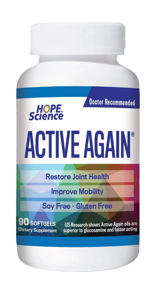 ACTIVE AGAIN Hope Science Joint & Muscle – 90 Softgels | Supports Joint Comfort, Flexibility & Mobility | Muscle & Back Support | Made in USA ACTIVE AGAINAU supplements
