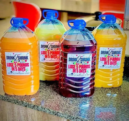 4 Week drink2Shrink Detox Formula Start Losing That Stubborn Belly Fat! (Green Apple) Heath SecretAU supplements