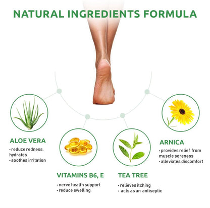 SaluVera Neuropathy Pain Relief Cream - Maximum Strength Nerve Pain Reliever for Foot, Toes, Hands, Legs with Aloe Vera, Arnica, MSM Vitamin B6, and Menthol for Fast-Acting Relief 3oz SaluVeraAu supplements