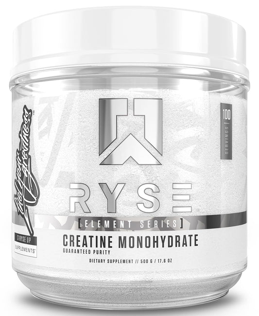 RYSE Creatine Monohydrate Powder - Unflavored - Supports Men & Women Lean Muscle Growth, Strength, Power, and Endurance - Helps Reduce Fatigue and Improve Workout Recovery - 100 Servings. RYSE Up SupplementsUS supplements