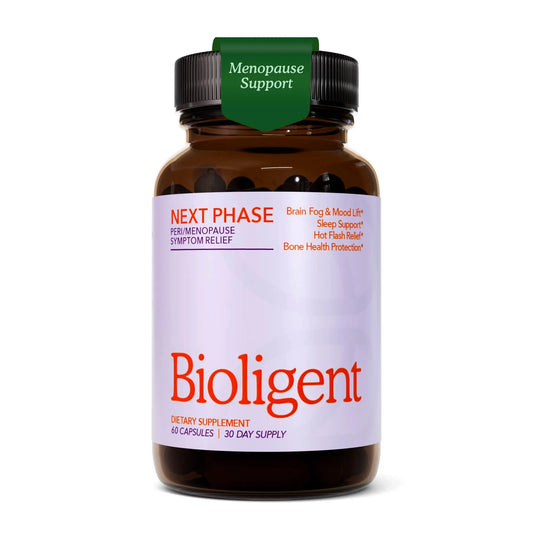 Bioligent Menopause Support Supplement for Women, Hot Flash, Sleep, Mood & Focus Support, Hormone-Free with Maca, Ginseng, Chamomile & Saffron, Non-GMO, 60 Capsules, 30 Day Supply BIOLIGENTAU supplements