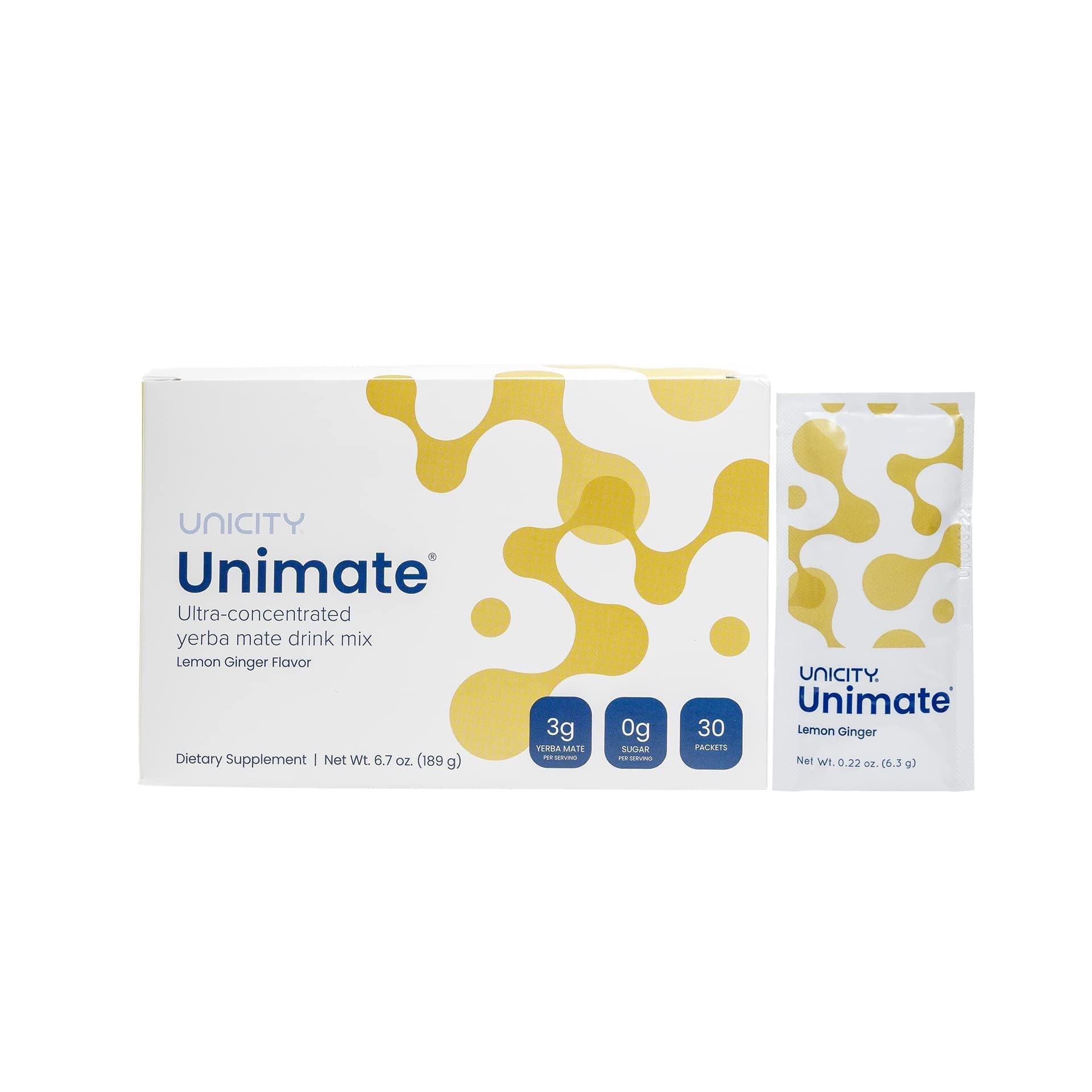 Unicity UNIMATE (Lemon Ginger, 30 Pouches) Unicity Au supplements