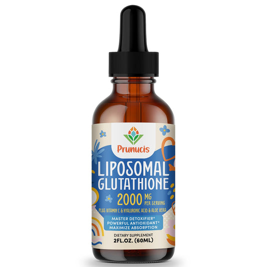 Prunucis 2000MG Liposomal Glutathione Liquid, 98% Absorption, Active Form L-Glutathione Supplement, PrunucisUS supplements