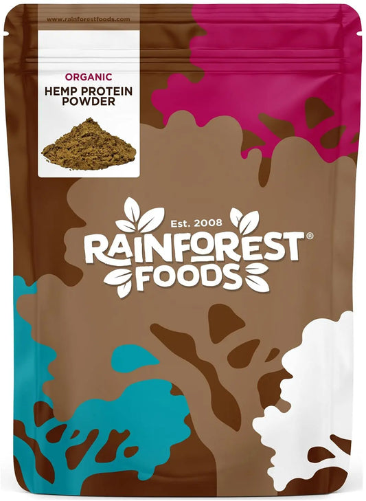 Rainforest Foods Organic Raw Hemp Protein Powder 900g Rainforest FoodsAU supplements