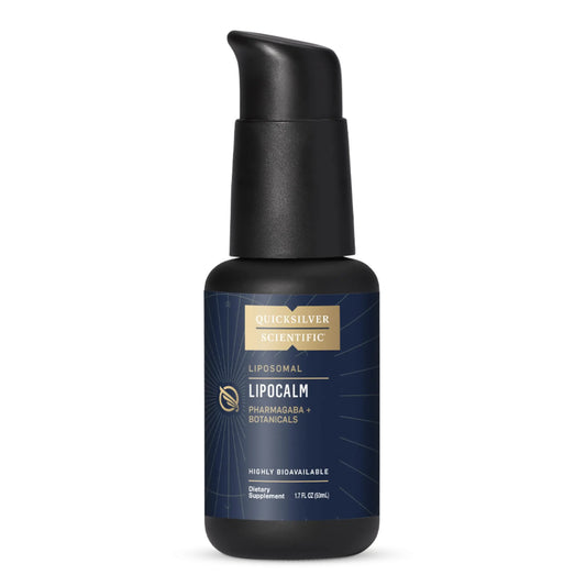 Quicksilver Scientific LipoCalm - Liposomal GABA with Herbs for Relaxation Support - Chamomile, Passionflower Herb & Skullcap Supplement for Peace of Mind & Sleep Calm Support (1.7oz / 50ml) Quicksilver ScientificAU supplements