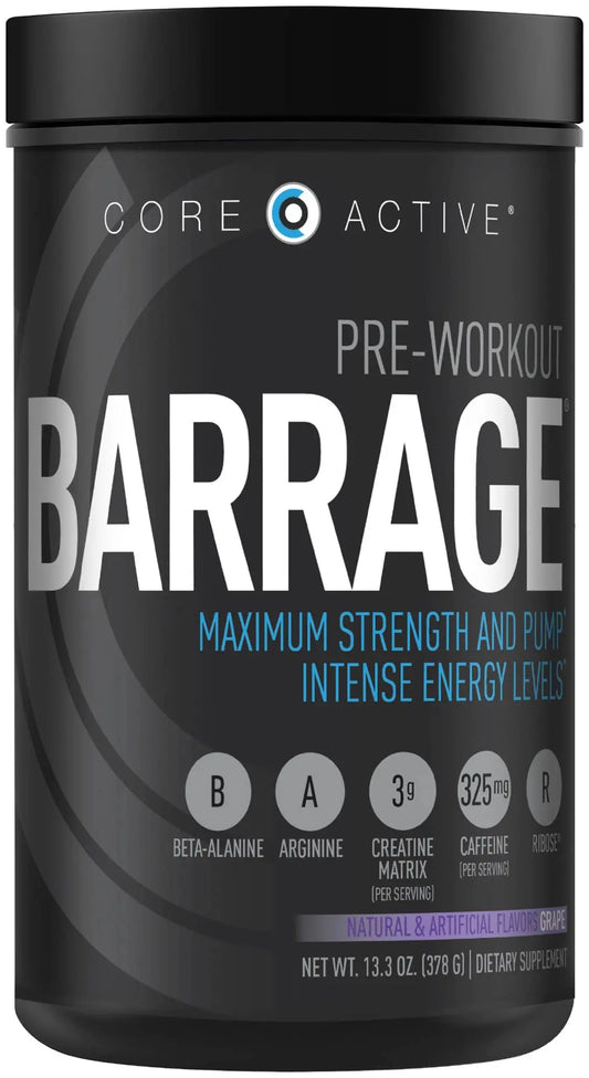 (CORE)ACTIVE Barrage Pre Workout Powder - Preworkout for Women & Men, Creatine (CORE)ACTIVEAU supplements