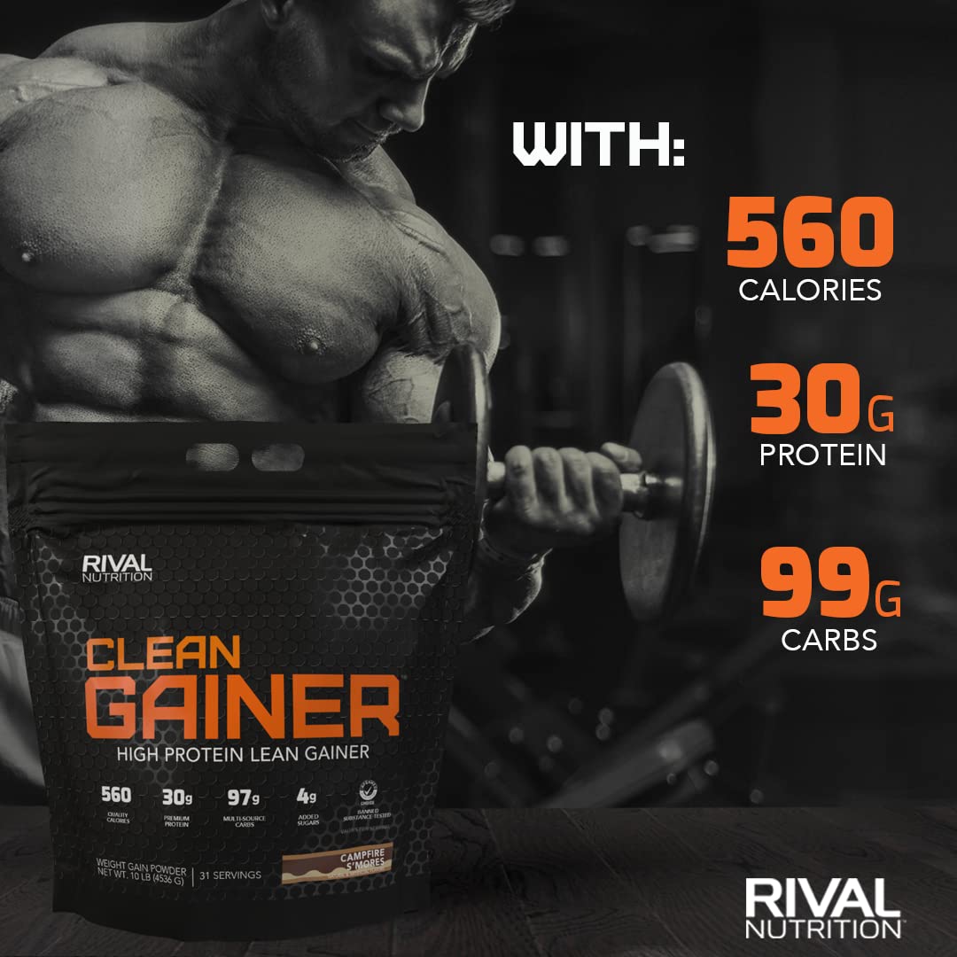 Rivalus Clean Gainer, S'Mores, 10 Pound Rivalus Au supplements