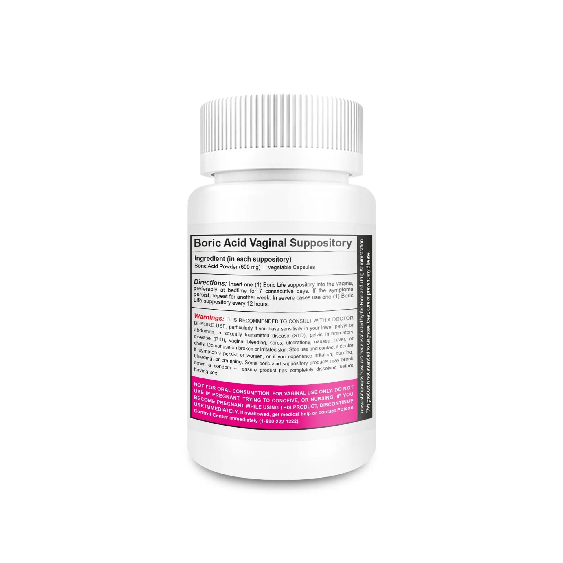NutraBlast Boric Acid Suppositories - 100% Pure Made in USA - Boric Life Intimate Health Support (14 Count) NutraBlast Au supplements