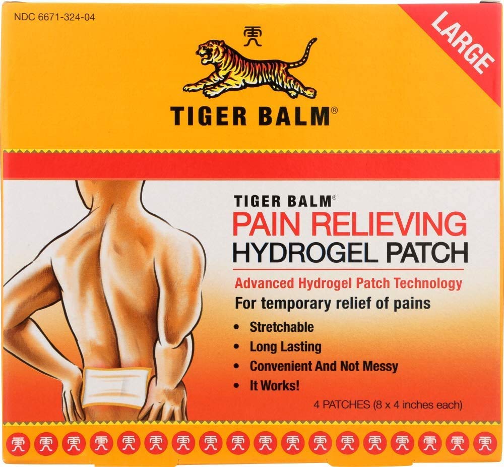 Tiger Balm Pain Relieving Patch Large , 4 Count Tiger Balm Au supplements