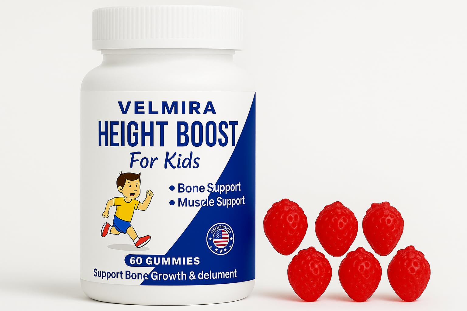 Velmira® Heightener Gummies for Bone Health & Development Support – Essential Vitamins & Minerals, Easy-to-Chew Gummies for Kids, Teens & Adults (Ages 5+) Velmira Au supplements