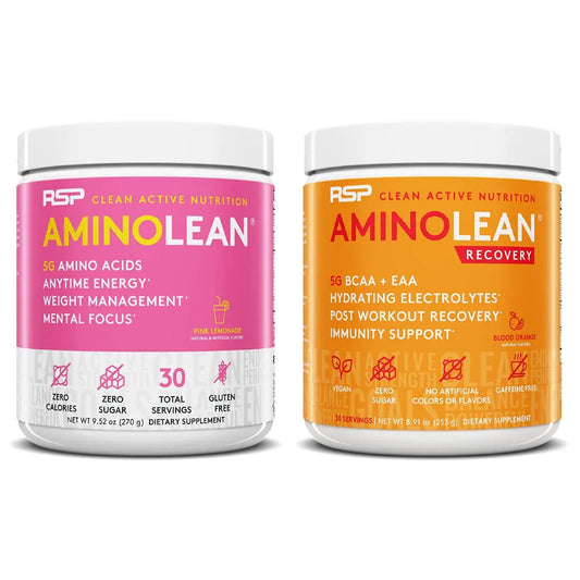 RSP NUTRITION AminoLean Pre Workout Energy (Pink Lemonade 30 Servings) RSP NUTRITIONUS supplements