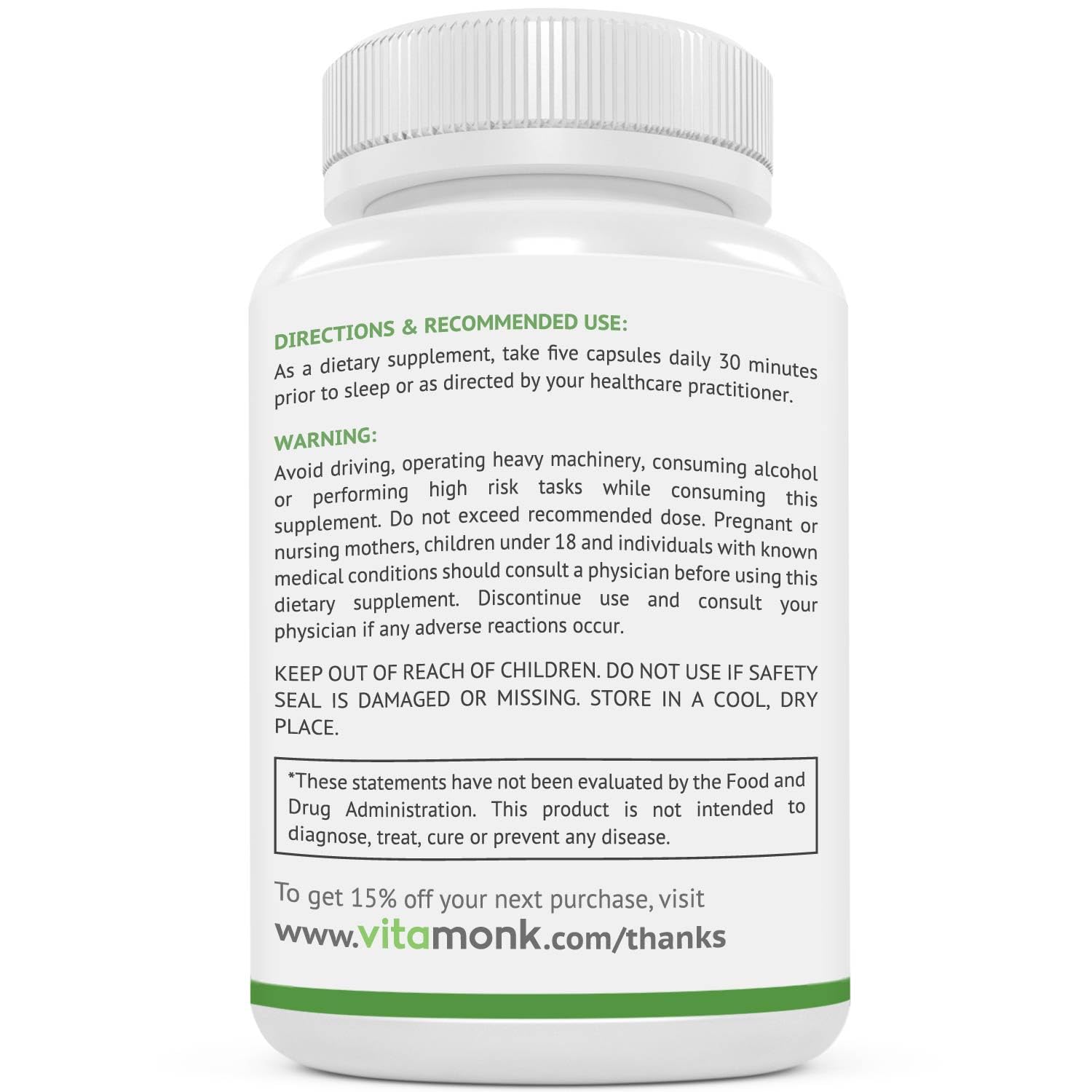 VitaMonk Relaxeril™ All-Natural Muscle Relaxer - Muscle Relaxer Supplement - Complete Muscle Relaxing Formula VitaMonk Au supplements