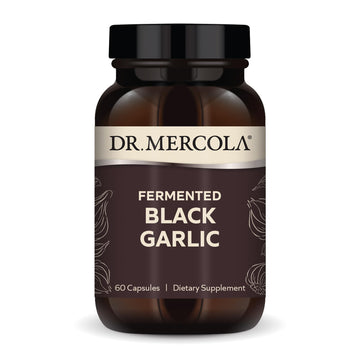 Dr. Mercola Fermented Black Garlic - Antioxidant Supplement - for Immune, Cellular & Heart Health Support - Includes S-Allyl-Cysteine - Non-GMO