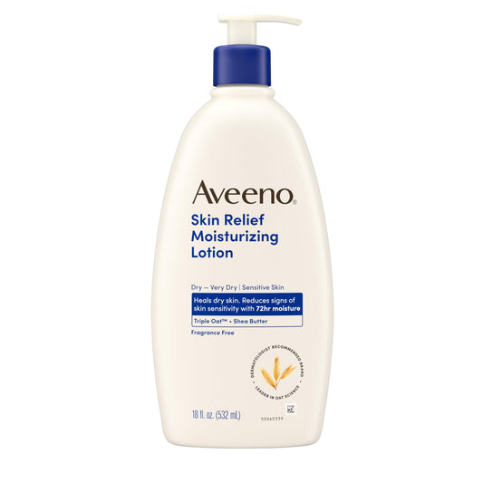 Aveeno Skin Relief Moisturizing Lotion Heals Very Dry, Sensitive Skin, Fast-Absorbing Body AveenoUS supplements