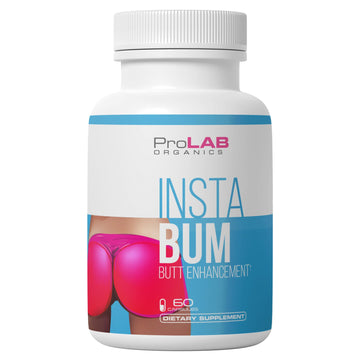 ProLab Organics InstaBum Bum Enhancement Pills – Lift, Shape, and Fill Glutes – Fast Growth for Bigger Butt and Hips – No Gummies. Visible Results in 1-2 Weeks ProLab Organics Au supplements