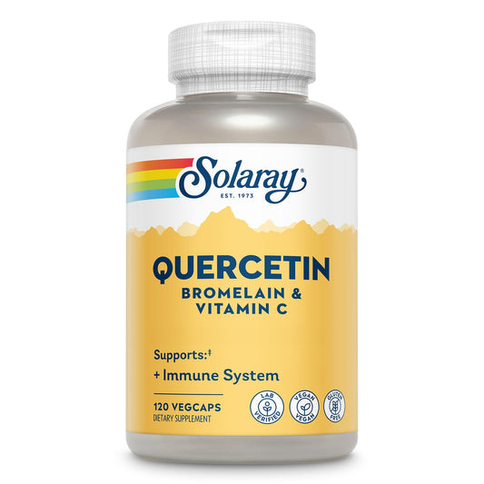 SOLARAY QBC Plex | Quercetin & Bromelain Plus Vitamin C | Year Round Immune Function & Respiratory Health Support | Non-GMO & Vegan | 120 VegCaps SOLARAYAu supplements