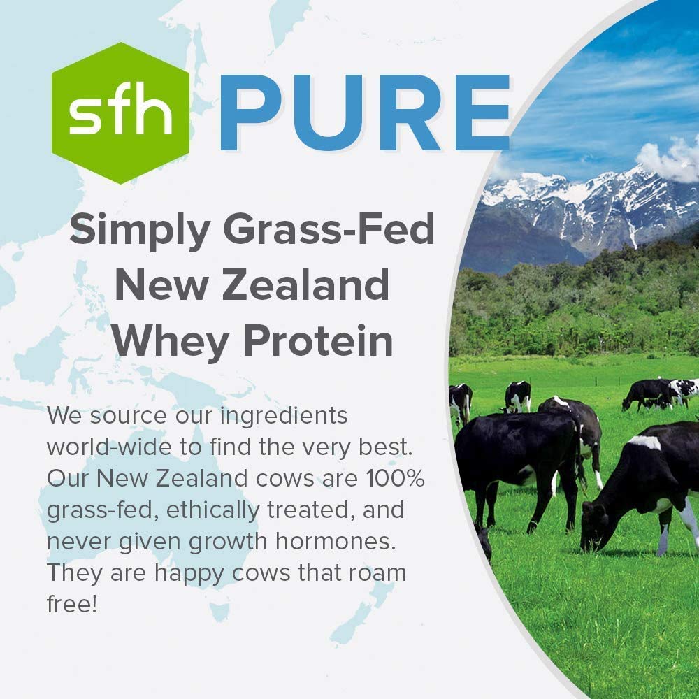SFH Pure Whey Protein Powder (Chocolate) Best Tasting 100% Grass Fed Whey SFH Au supplements