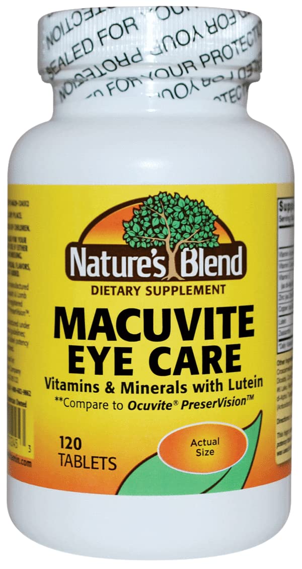 Natures Blend Macuvite Eye Care, 120 tabs Pack of 2 Nature's Blend Au supplements