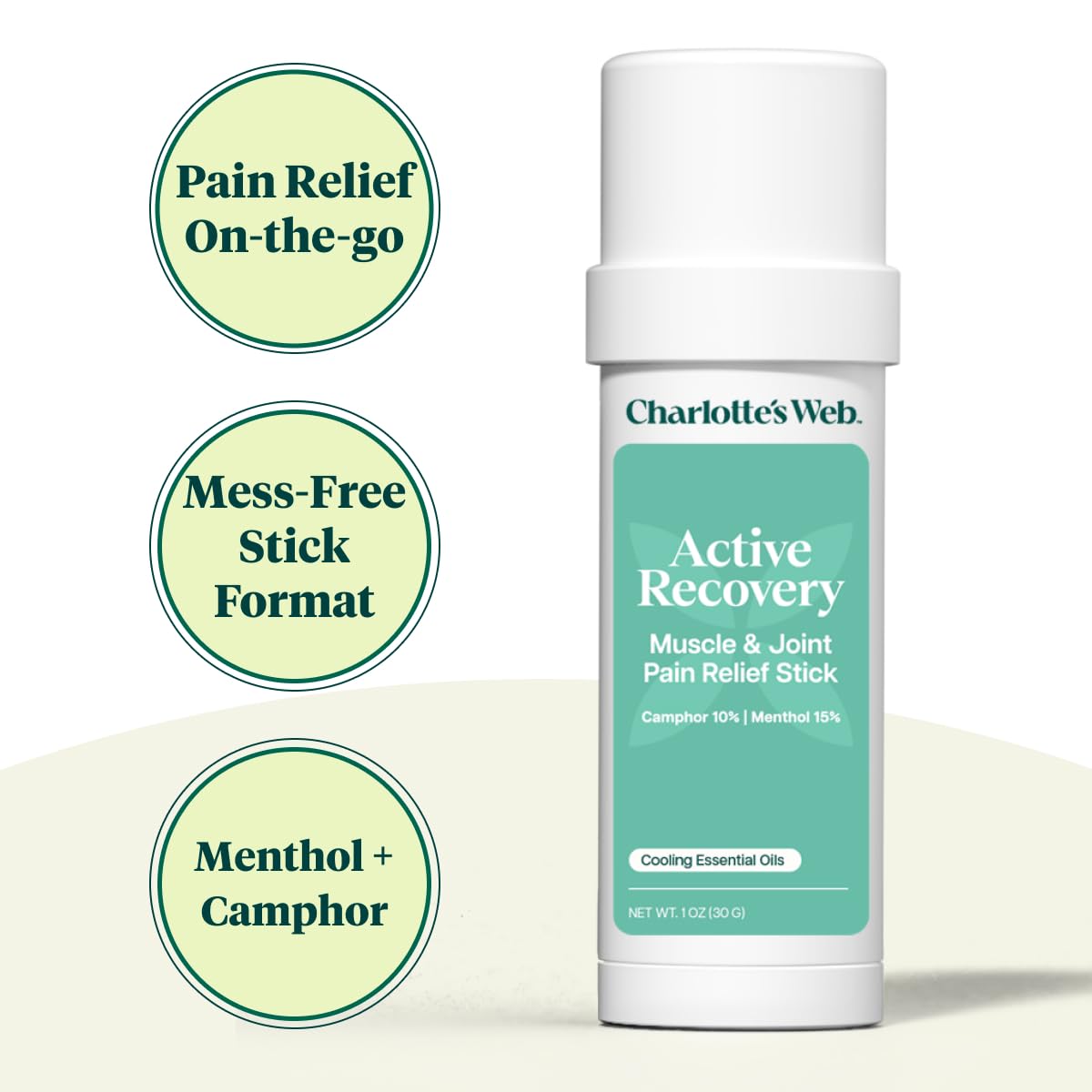 Charlotte's Web Active Recovery Muscle & Joint Pain Relief Stick 1oz Charlotte's Web Au supplements