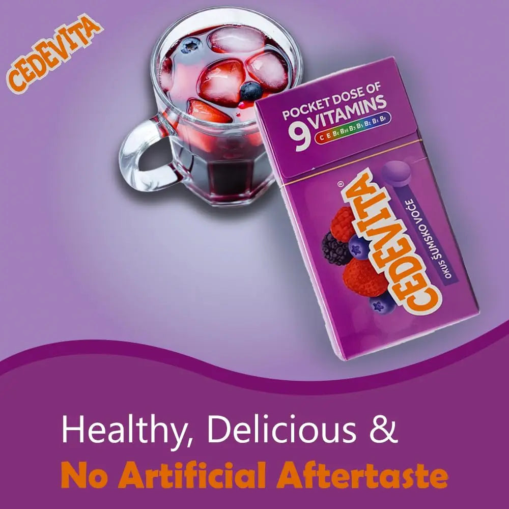 Cedevita Multivitamin Healthy and Sweet Candies - Pack of 8 (Forest Fruit) SORINA Au supplements