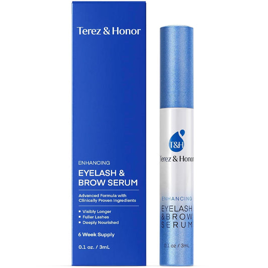 Advanced Eyelash Serum for Thicker, Longer Eyelashes and Eyebrows - Grow Luscious Lashes with Brow Enhancer (3mL) TEREZ & HONORUS supplements