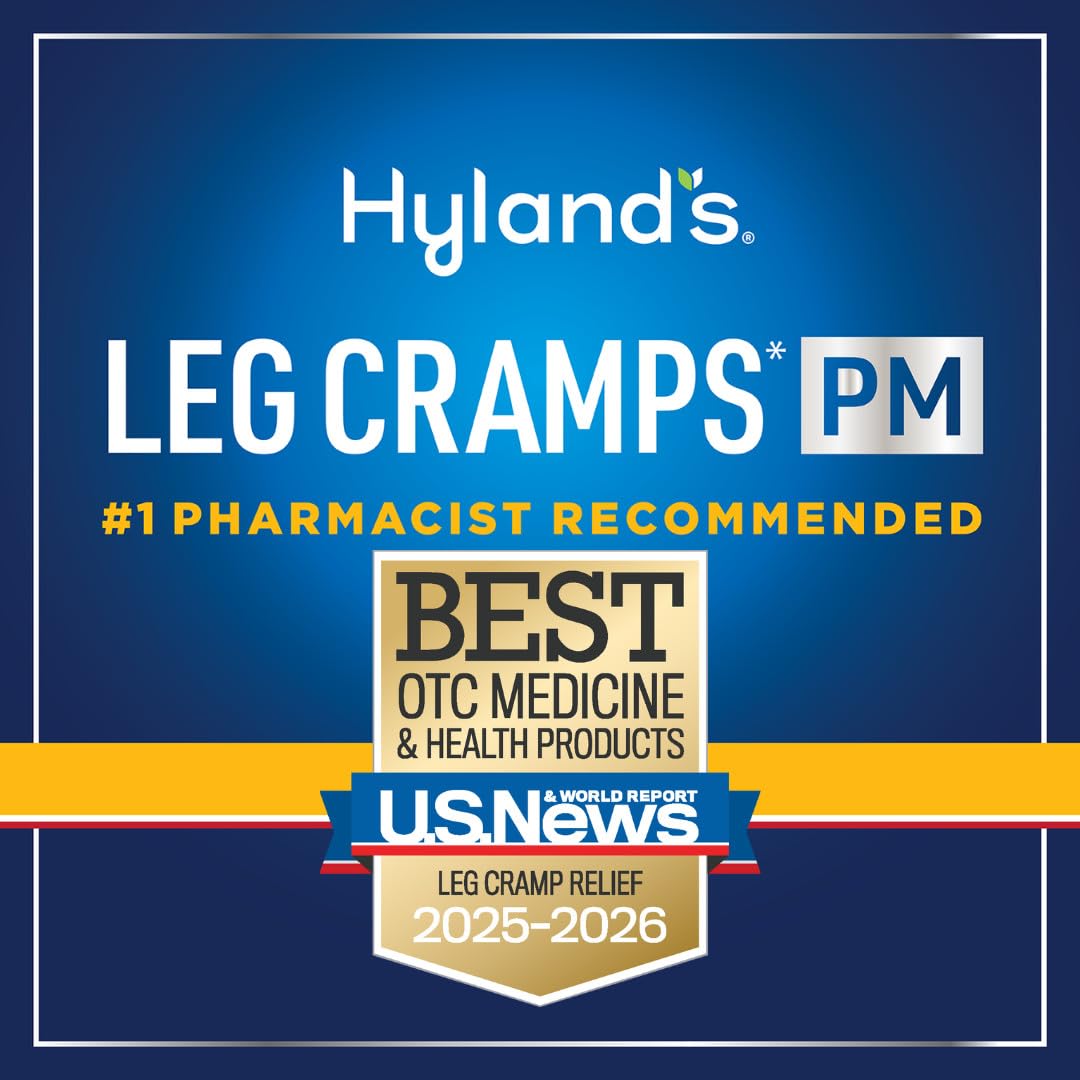 Hyland's Leg Cramps PM, Relief of Nighttime Leg, Calf, and Foot Cramps, 50 Quick-Dissolving Tablets 4-Pack (200 Total) Hyland's Au supplements