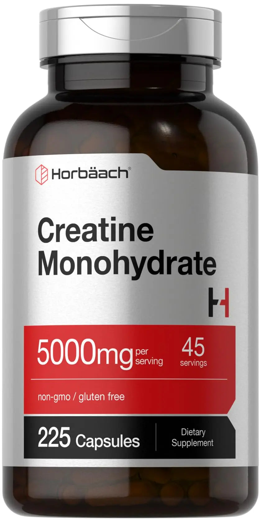 Horbäach Creatine Monohydrate | 5g | 225 Capsules | Non-GMO, Gluten Free Supplement Horbäach uk supplements